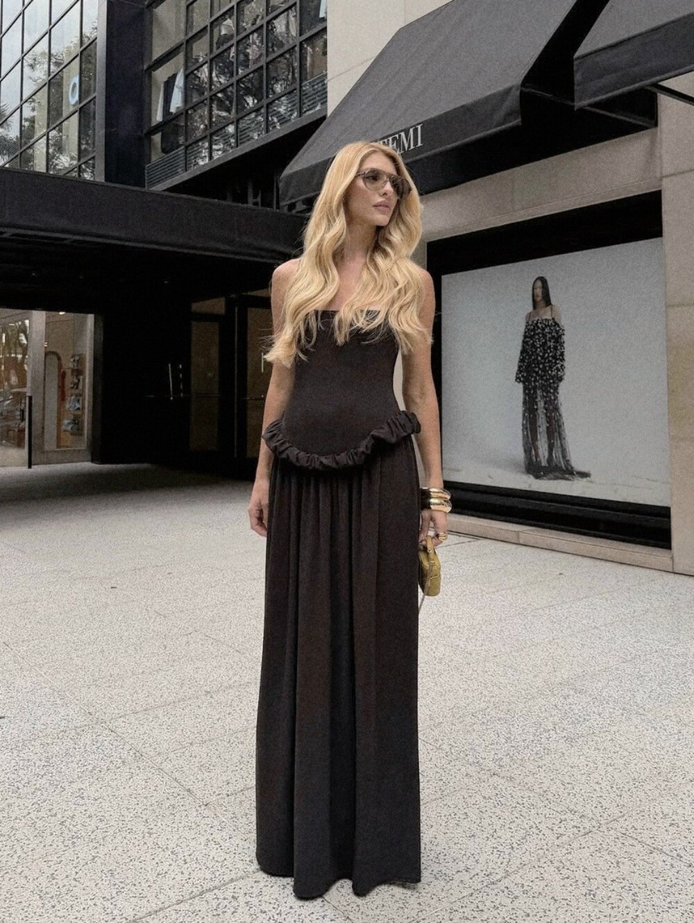 ZARA PEPLUM VOLUME DRESS MAXI NWT